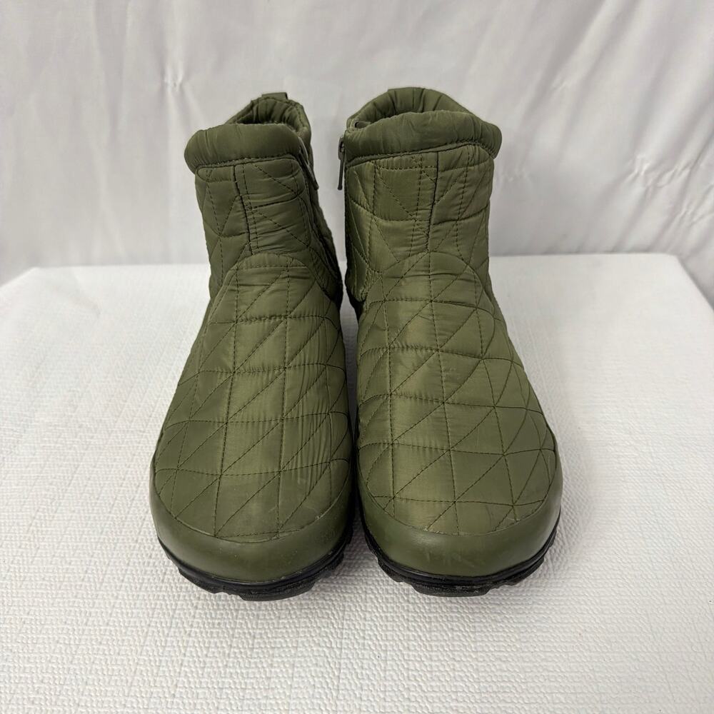 Bogs Boots Womens Size 7 Snowday II Green Quilted Insulated Waterproof Ankle - Picture 2 of 8